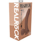 RealRock® 7" Realistic Vibrating Curved Dildo With Weighted Balls - Caramel
