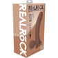 RealRock® 8" Realistic Dual Density Vibrating Silicone Dildo With Weighted Balls - Caramel