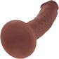 RealRock® 6" Realistic Dual Layered Curved Silicone Suction Cup Dildo - Chocolate