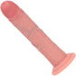 RealRock® 7" Realistic Dual Layered Curved Silicone Suction Cup Dildo - Vanilla