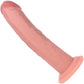 RealRock® 7" Realistic Dual Layered Curved Silicone Suction Cup Dildo - Vanilla