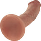 RealRock® 7" Realistic Dual Layered Curved Silicone Suction Cup Dildo - Caramel
