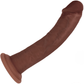 RealRock® 8" Realistic Dual Layered Curved Silicone Suction Cup Dildo