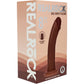RealRock® 8" Realistic Dual Layered Curved Silicone Suction Cup Dildo - Chocolate