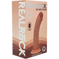 RealRock® 8" Realistic Dual Layered Curved Silicone Suction Cup Dildo - Caramel