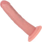 RealRock® 6" Dual Layered Rechargeable Curved Vibrating Dildo - Vanilla