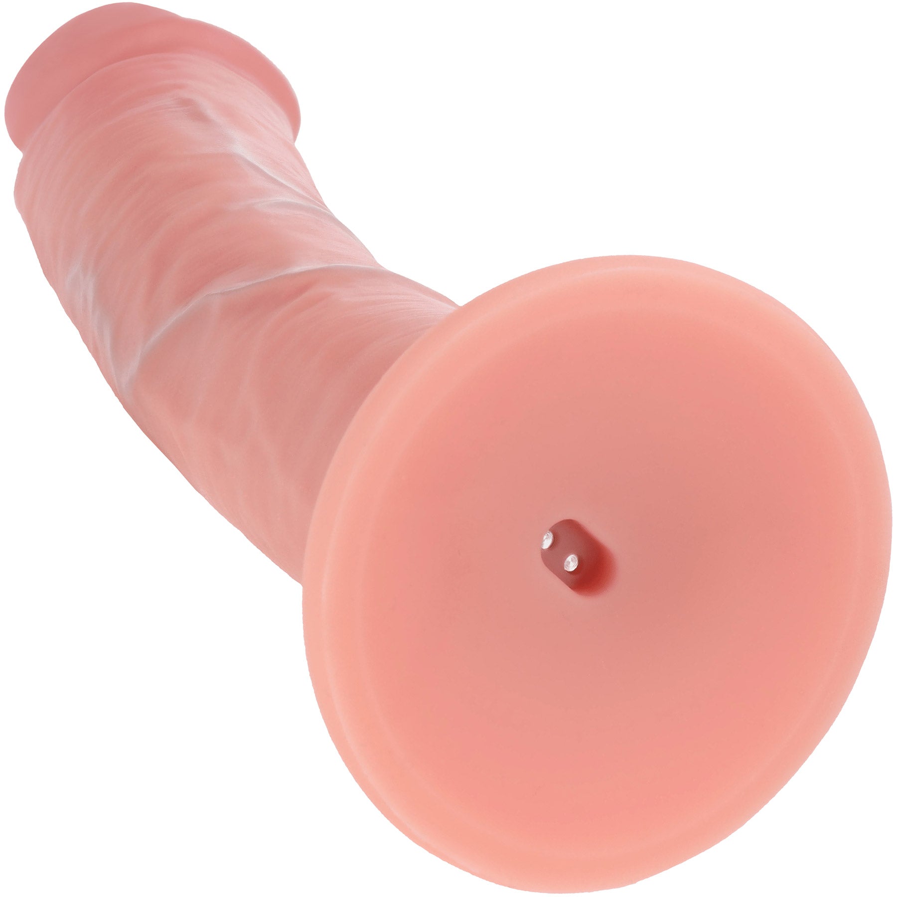 RealRock® 8" Dual Layered Rechargeable Curved Vibrating Dildo - Vanilla