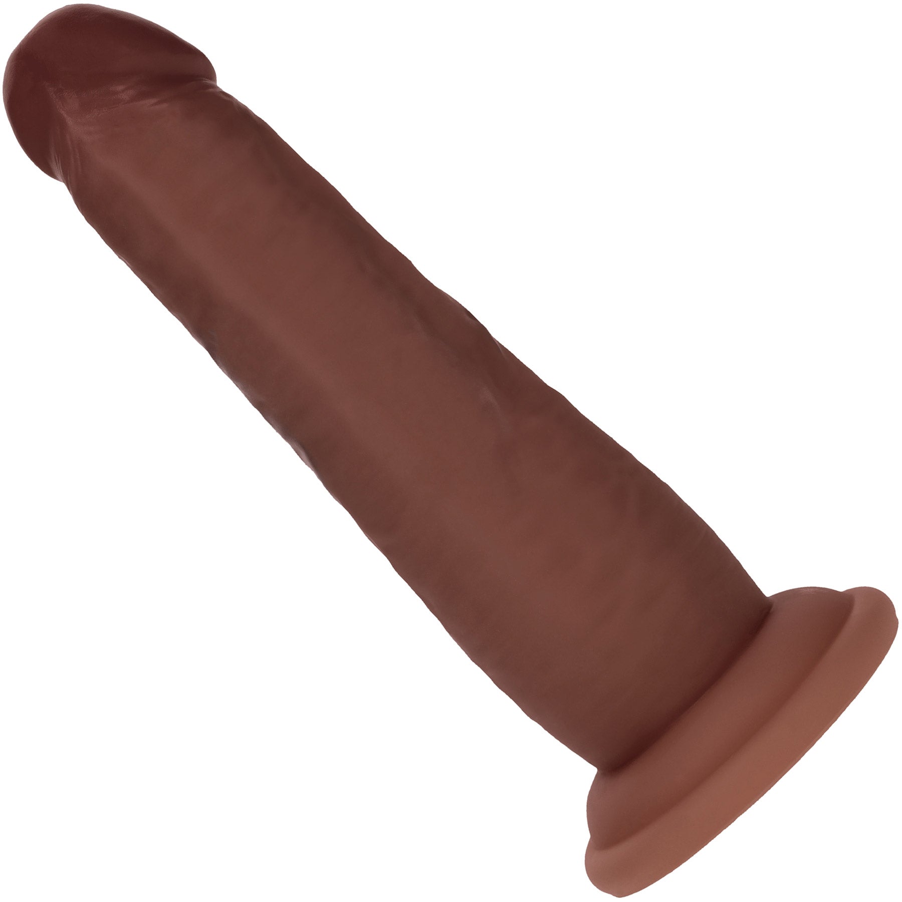 RealRock® 6" Realistic Dual Layered Silicone Sliding Skin Dildo - Chocolate