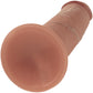 RealRock® 6" Realistic Dual Layered Silicone Sliding Skin Dildo - Caramel
