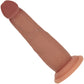 RealRock® 6" Realistic Dual Layered Silicone Sliding Skin Dildo - Caramel