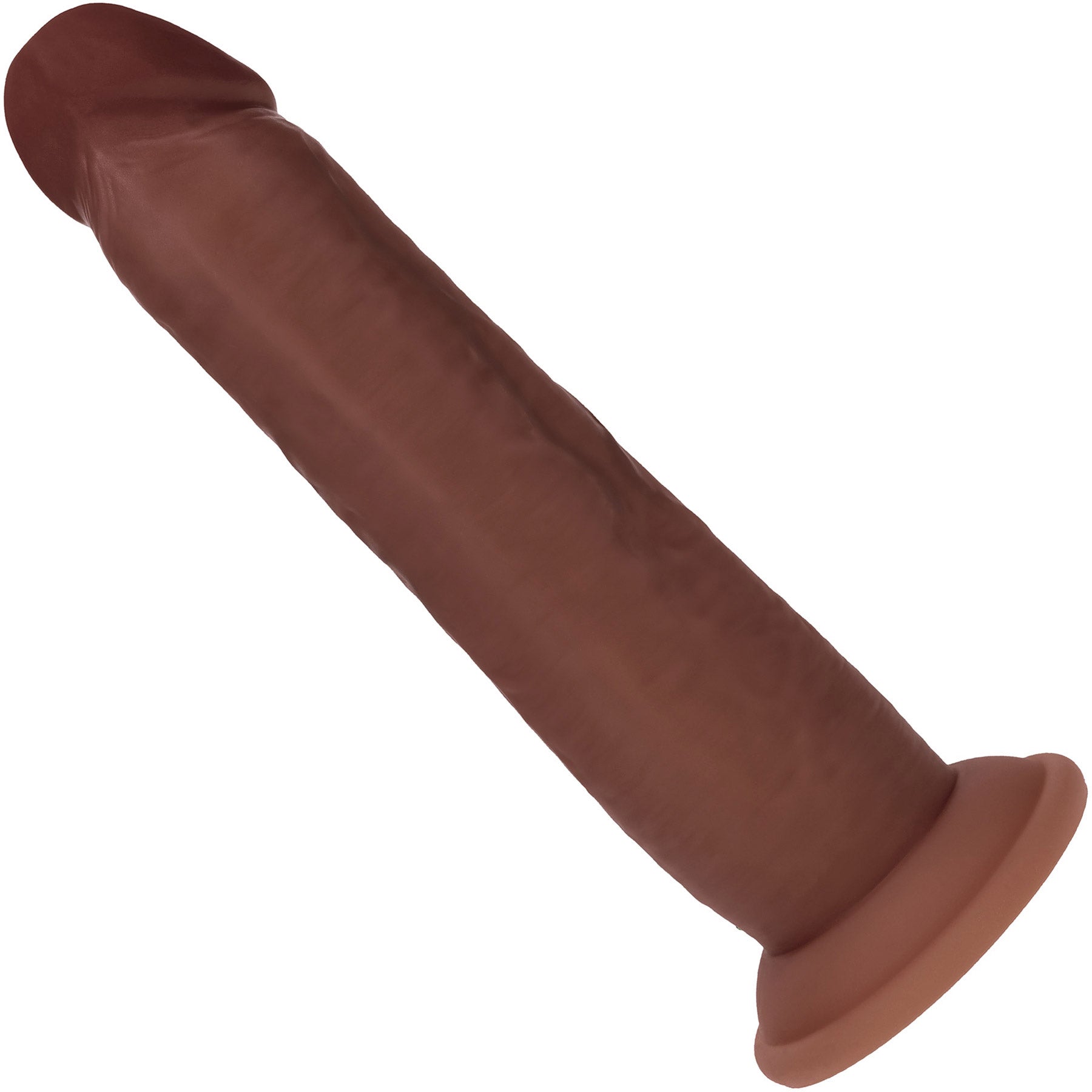 RealRock® Realistic Dual Layered Silicone Sliding Skin Dildo - Chocolate