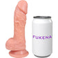 The Rebound 5 Inch Silicone Realistic Dildo With Balls & Suction Cup Base By Fukena - Vanilla