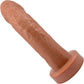 The Reservo Uncut 5.25" Silicone Uncircumcised Dual Density Realistic Dildo By Uberrime - Caramel