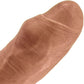 The Reservo Uncut 5.25" Silicone Uncircumcised Dual Density Realistic Dildo By Uberrime - Caramel