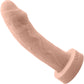 The Reservo Uncut 5.25" Silicone Uncircumcised Dual Density Realistic Dildo By Uberrime - Vanilla