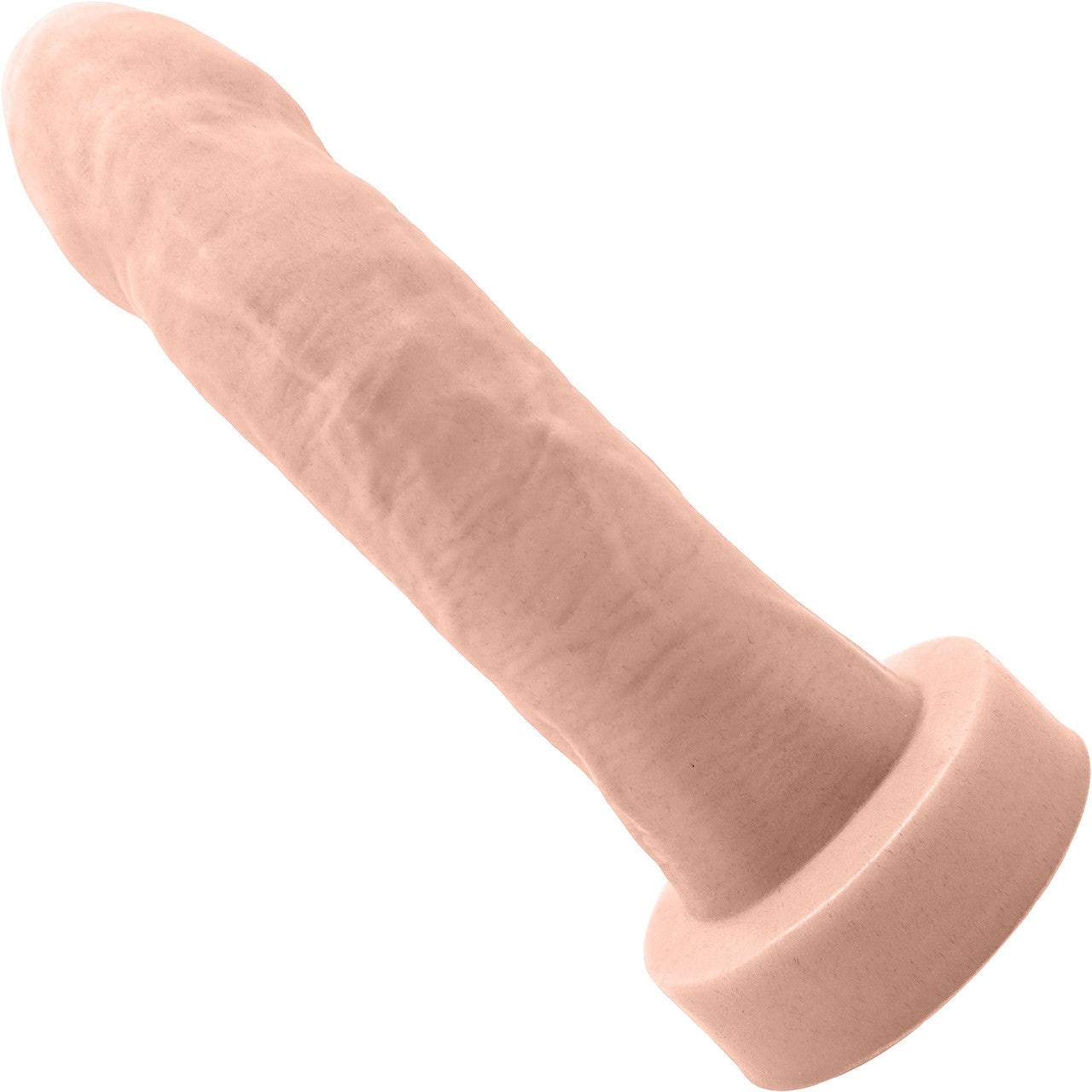 The Reservo Uncut 5.25" Silicone Uncircumcised Dual Density Realistic Dildo By Uberrime - Vanilla