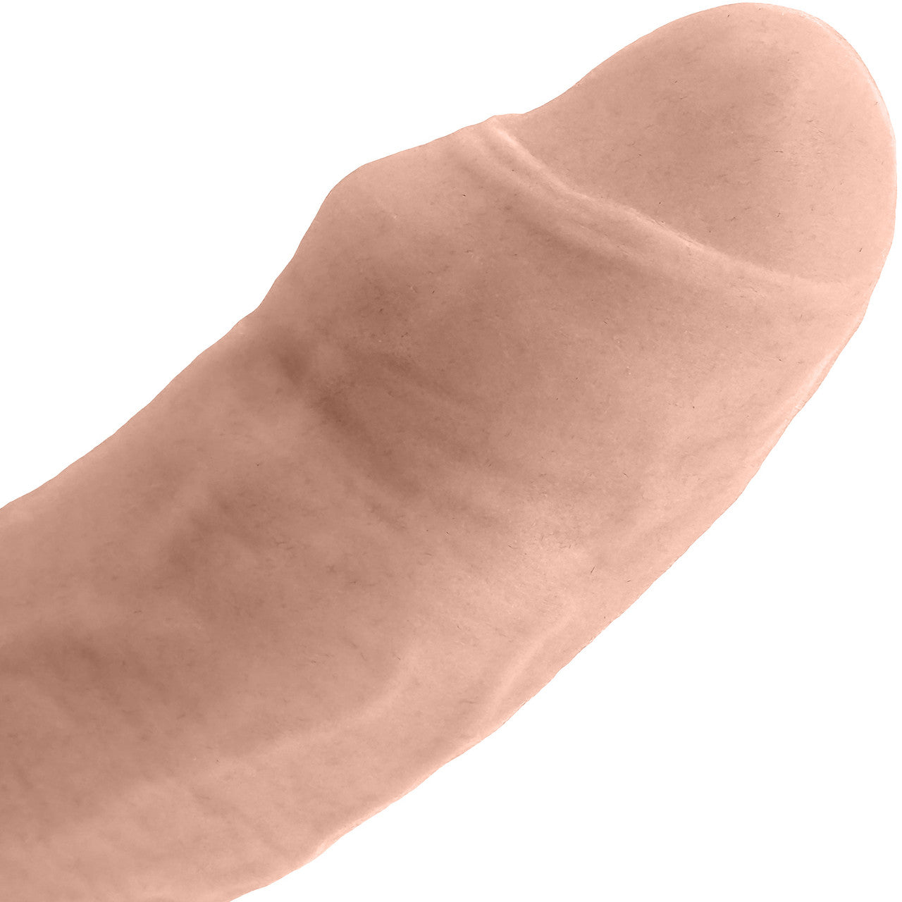 The Reservo Uncut 5.25" Silicone Uncircumcised Dual Density Realistic Dildo By Uberrime - Vanilla