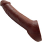 Ride On Silicone Penis Extender By Vixen - Chocolate