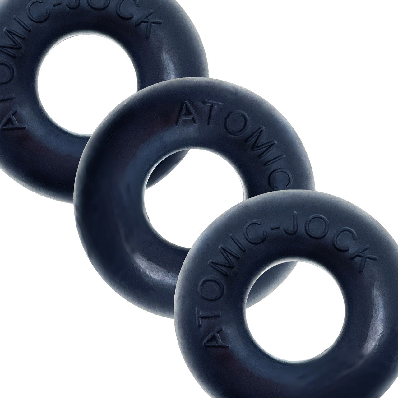 Oxballs Ringer Stretchy Cock Ring Set of 3 - Night Black