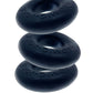 Oxballs Ringer Stretchy Cock Ring Set of 3 - Night Black