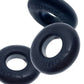 Oxballs Ringer Stretchy Cock Ring Set of 3 - Night Black