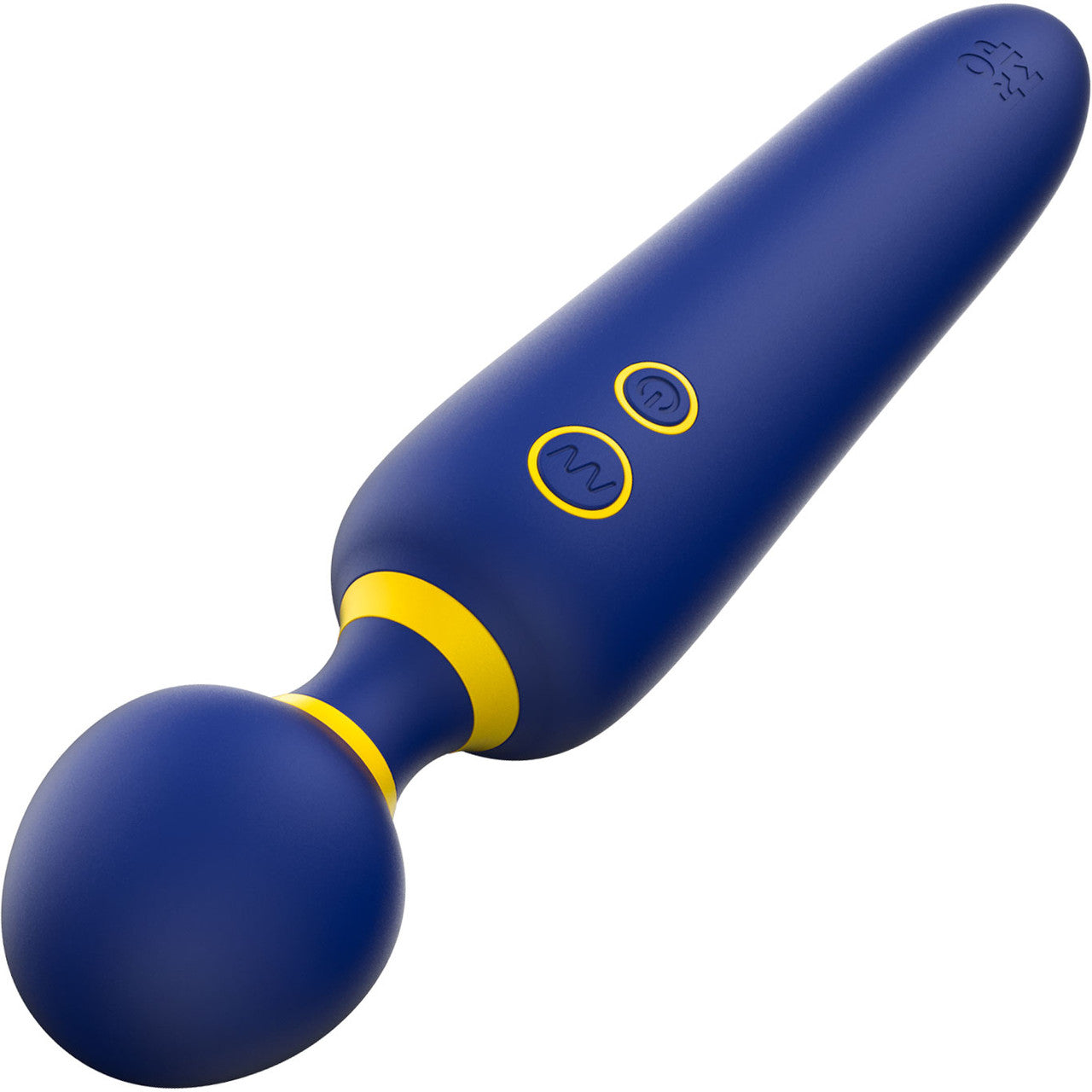 ROMP Flip Silicone Rechargeable Waterproof Wand Massager - Blue