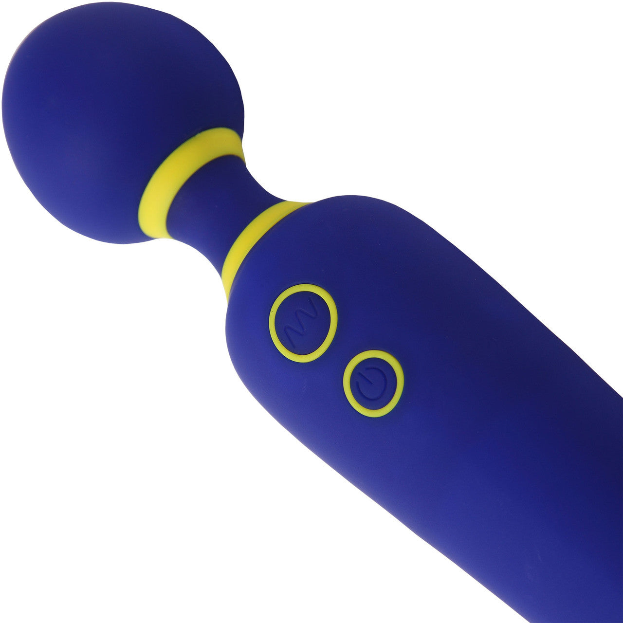 ROMP Flip Silicone Rechargeable Waterproof Wand Massager - Blue