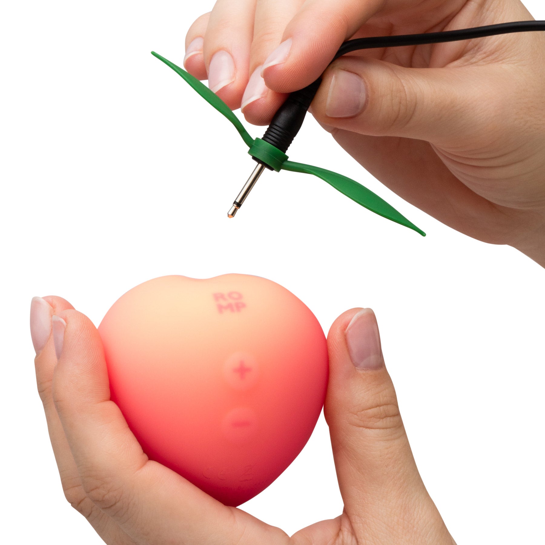 ROMP Pink Peach Pleasure Air Silicone Clitoral Massaging Stimulator