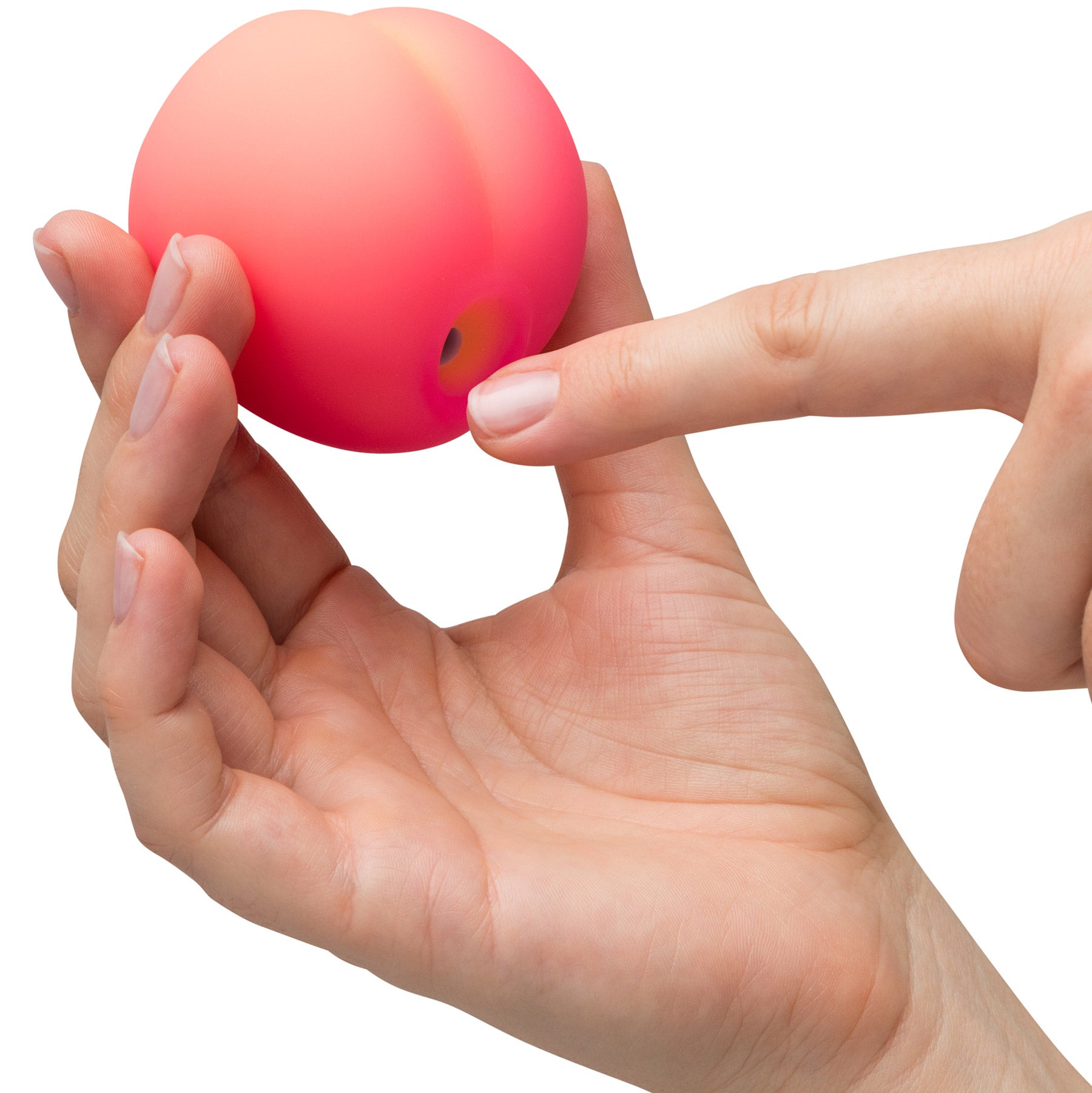 ROMP Pink Peach Pleasure Air Silicone Clitoral Massaging Stimulator
