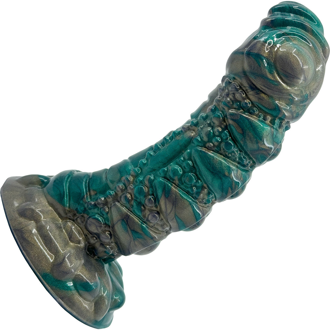 Deep Fantasies Roko The Diver Platinum Silicone Fantasy Dildo