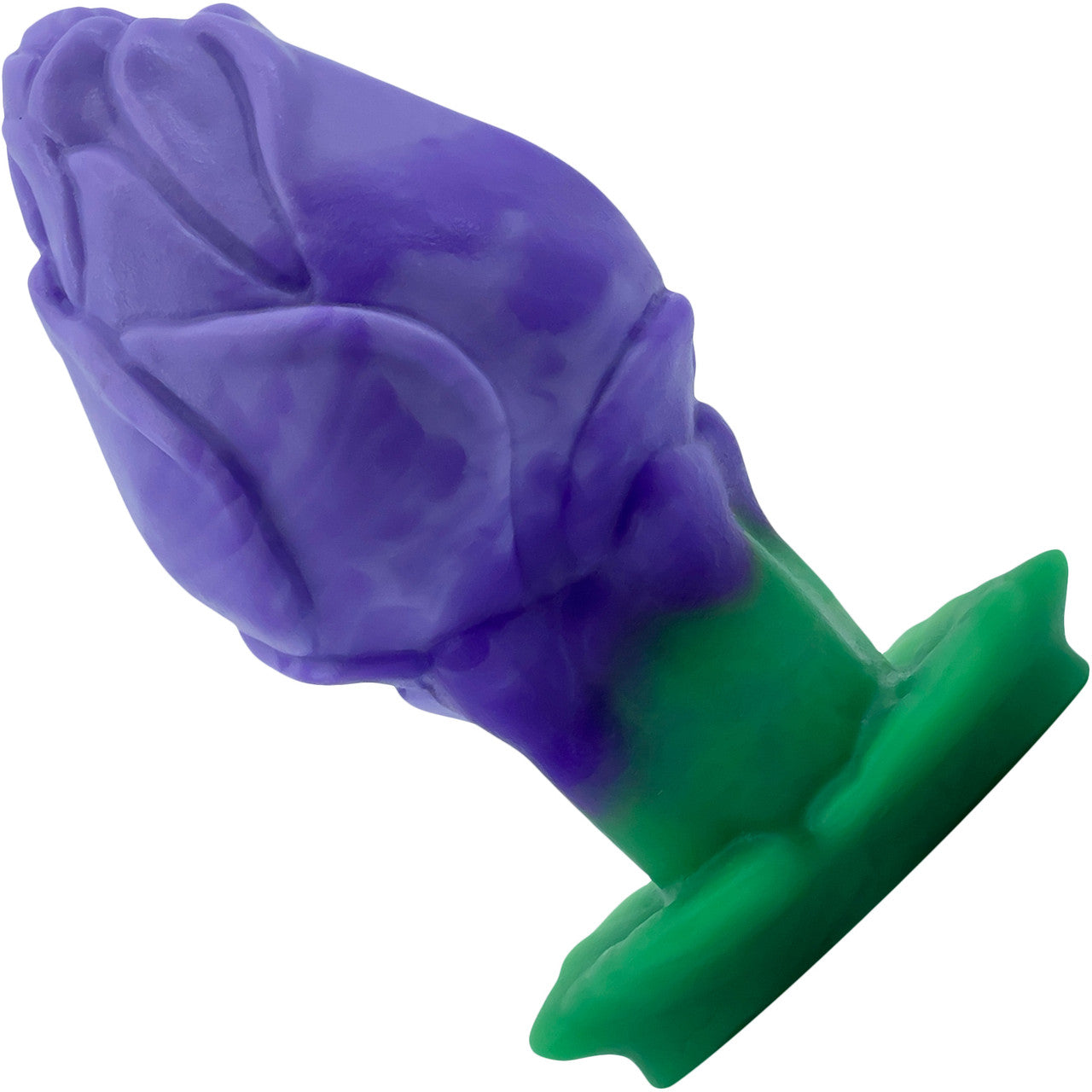 Rose Bud Medium Silicone Vaginal Plug By Silc Arts - Amethyst