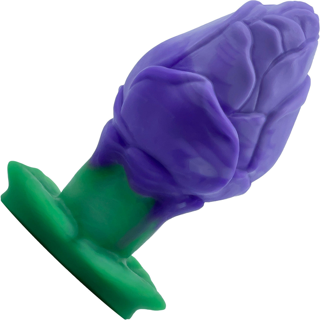 Rose Bud Medium Silicone Vaginal Plug By Silc Arts - Amethyst