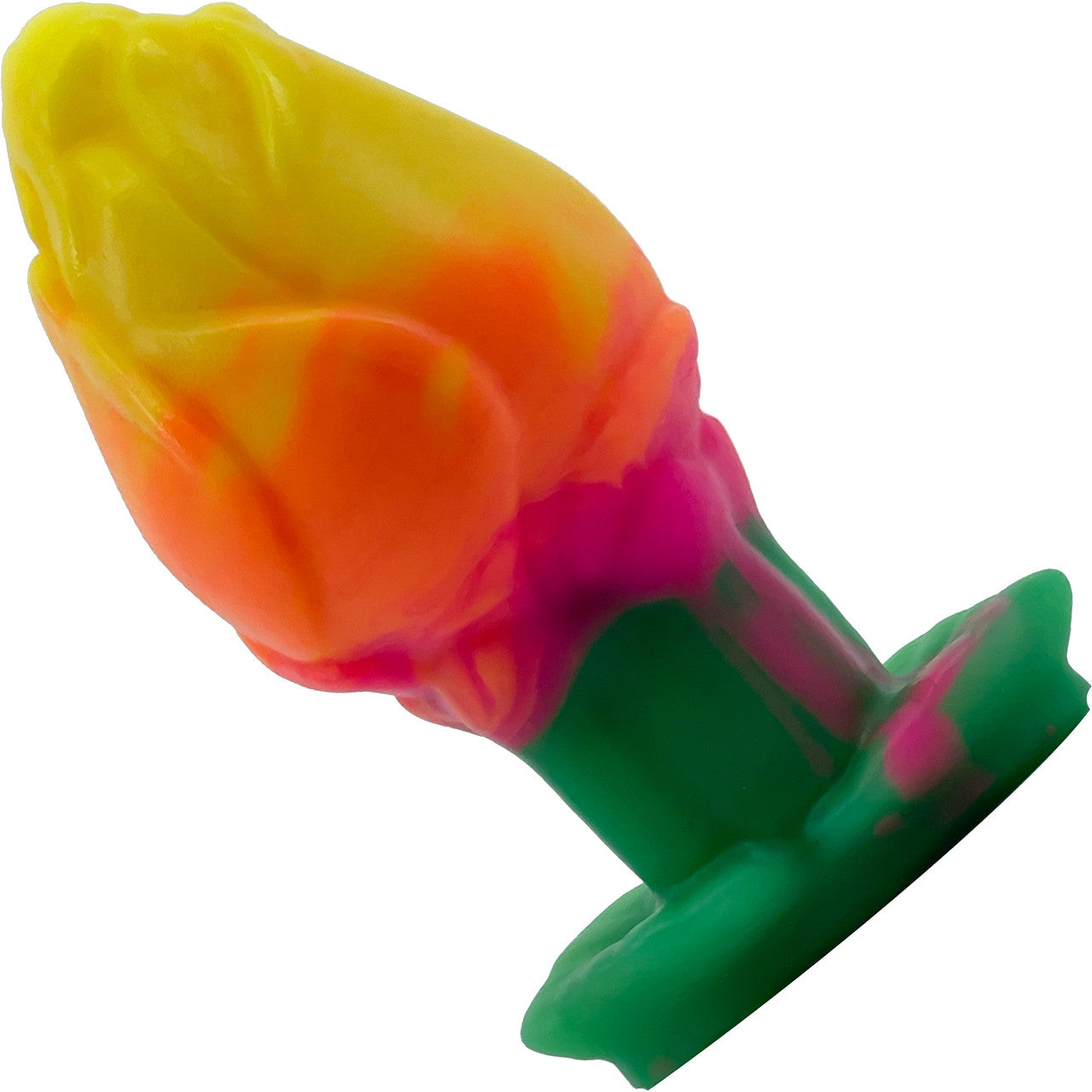 Rose Bud Small Silicone Vaginal Plug By Silc Arts - Amber