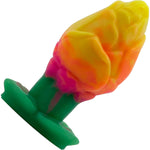 Rose Bud Small Silicone Vaginal Plug By Silc Arts - Amber