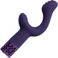 Royal Gems Majestic Rechargeable Silicone 10 Speed Dual Stimulation Vibrator - Purple