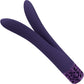 Royal Gems Dueling Queens 10 Speed Rechargeable Silicone Vibrator - Purple