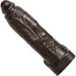 Hankey's Toys Ray Diesel Medium 10.75" Silicone Cock With Balls & Vac-U-Lock Base - Chocolate