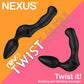 Nexus Revo Twist Dual Use Silicone Vibrating Anal Plug & Rotating Prostate Massager With Remote