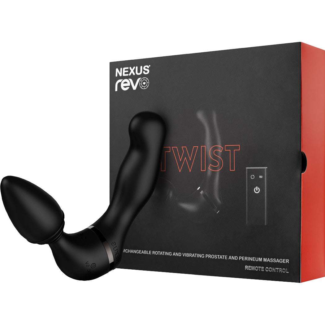 Nexus Revo Twist Dual Use Silicone Vibrating Anal Plug & Rotating Prostate Massager With Remote