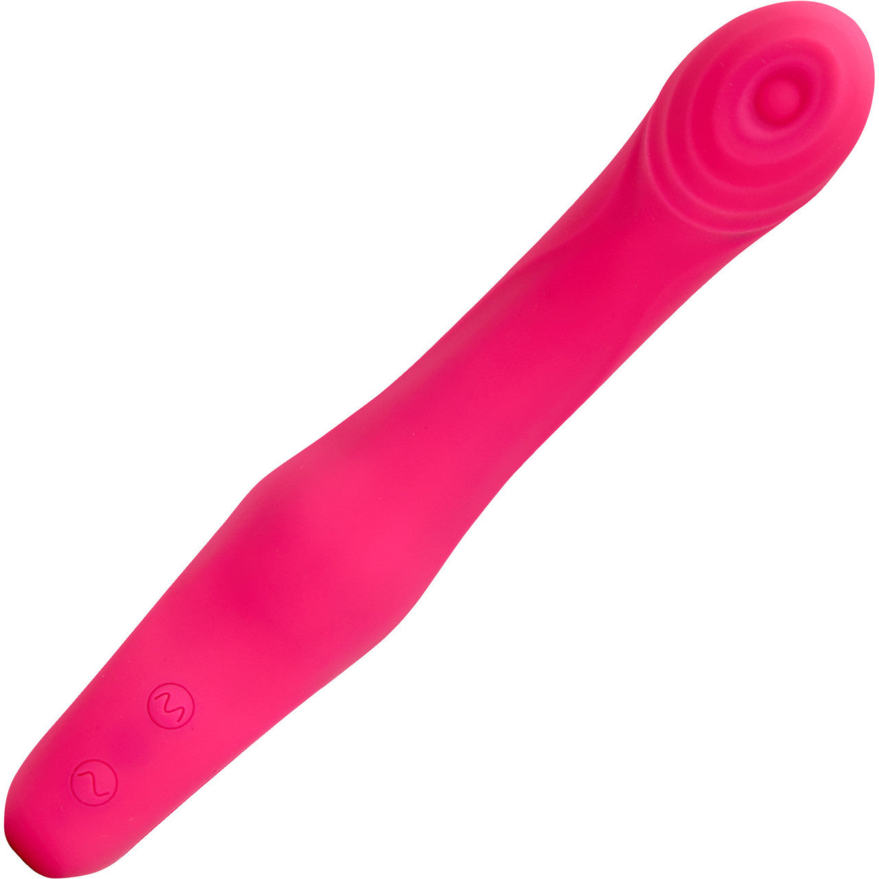 Rhapsody Tapping Vibe Rechargeable Waterproof Silicone G-Spot Vibrator By Nu Sensuelle - Deep Pink