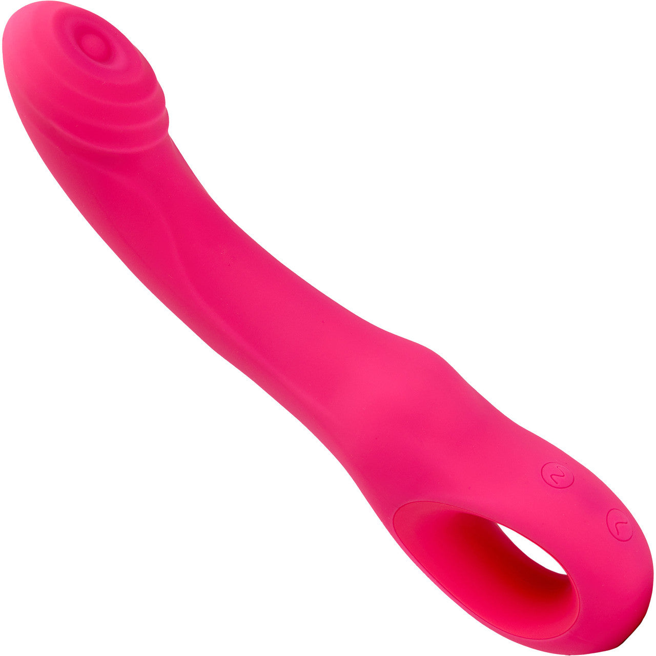 Rhapsody Tapping Vibe Rechargeable Waterproof Silicone G-Spot Vibrator By Nu Sensuelle - Deep Pink