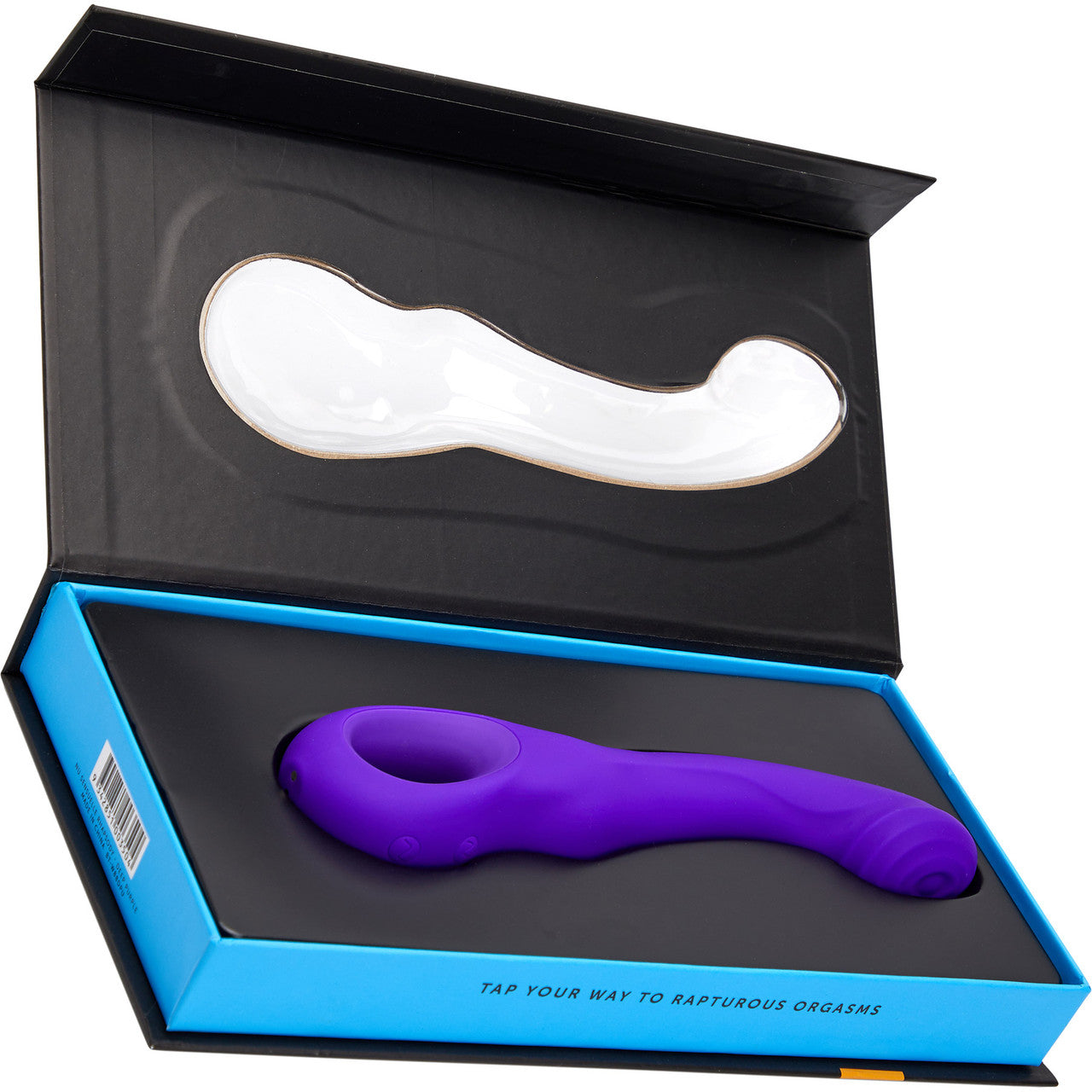 Rhapsody Tapping Vibe Rechargeable Waterproof Silicone G-Spot Vibrator By Nu Sensuelle - Deep Purple