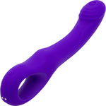 Rhapsody Tapping Vibe Rechargeable Waterproof Silicone G-Spot Vibrator By Nu Sensuelle - Deep Purple