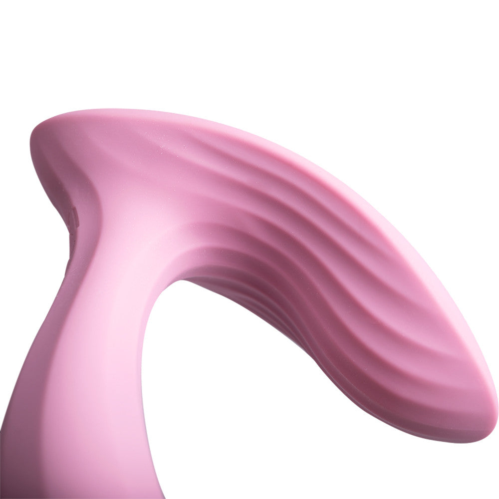 SVAKOM ERICA Wearable App Controlled Silicone Dual Stimulation Vibrator - Romantic Rose Pink