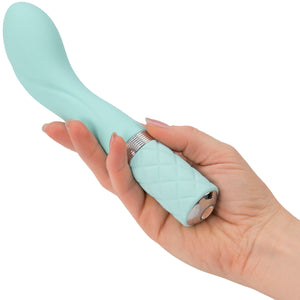 Pillow Talk Sassy Silicone Waterproof Rechargeable G-Spot Vibrator - Teal