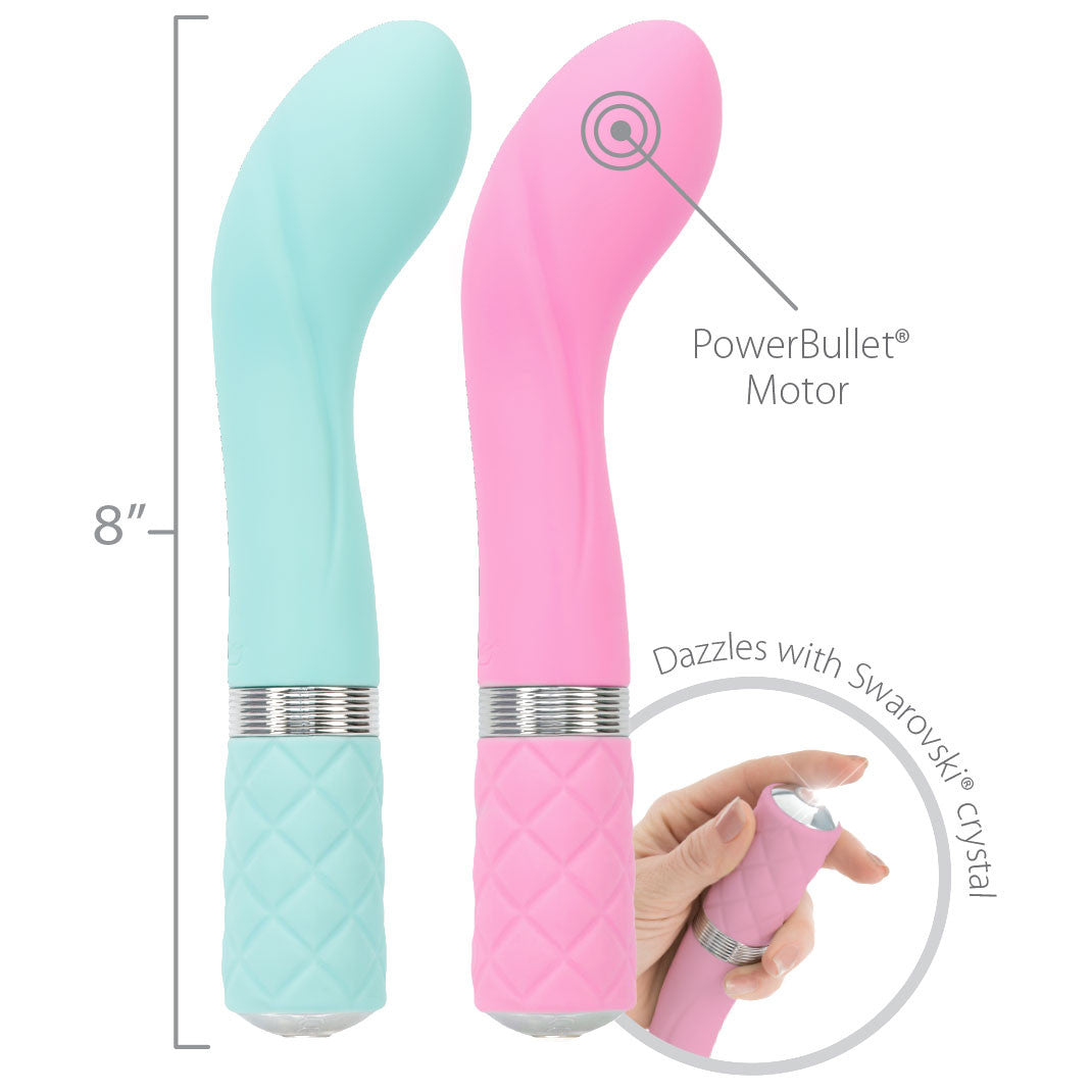 Pillow Talk Sassy Silicone Rechargeable G-Spot Vibrator - Teal Pillow Talk Sassy Silicone Rechargeable G-Spot Vibrator - Teal