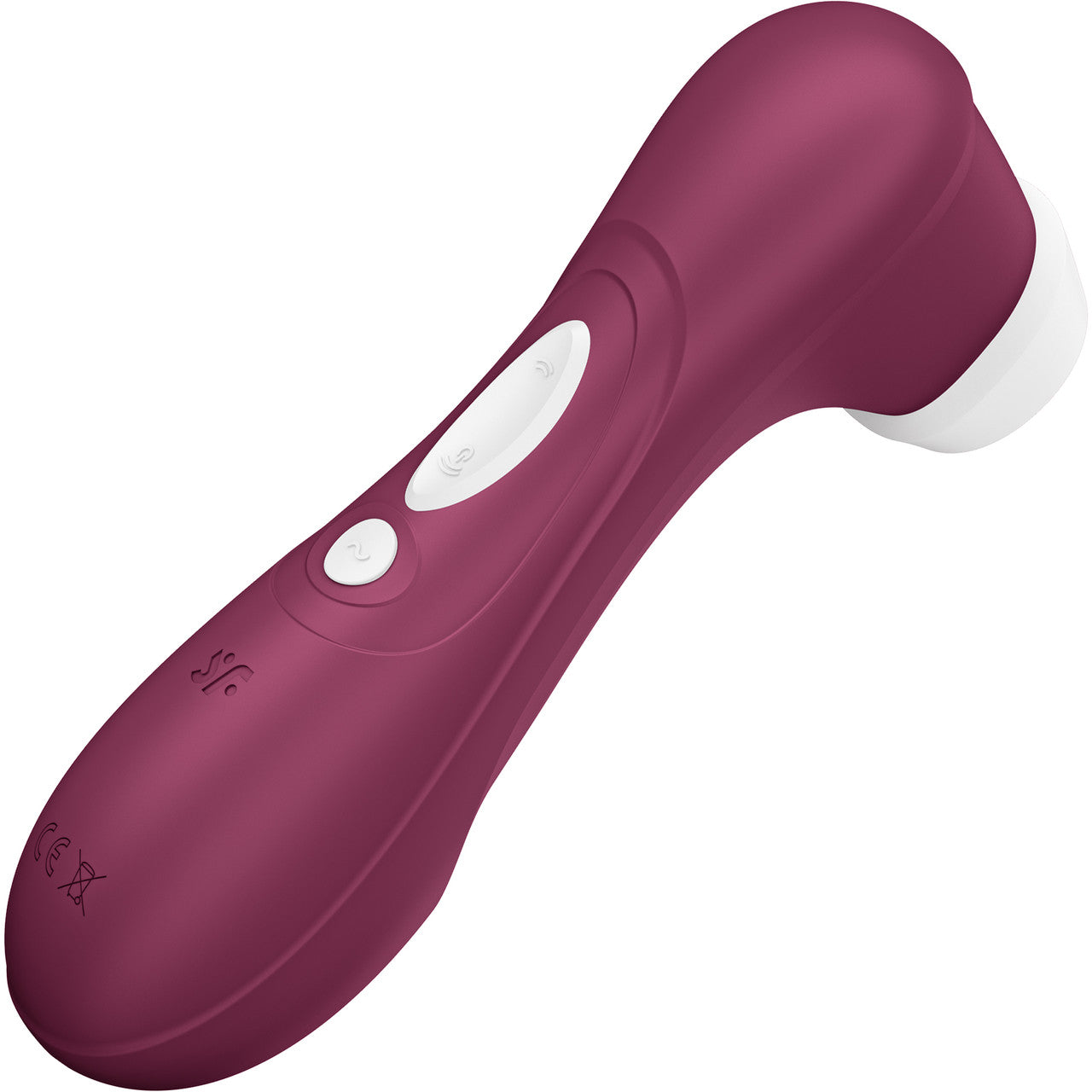 Satisfyer Pro 2 Generation 3 App Enabled Pressure Wave Rechargeable Waterproof Stimulator - Wine