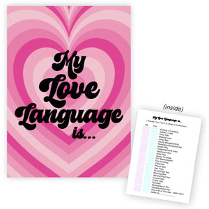 Adults Only My Love Language Is Greeting Card By Warm Human