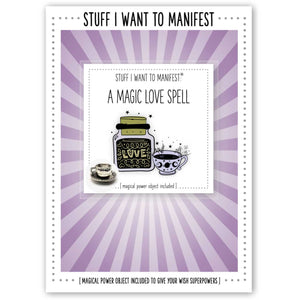 Stuff I Want To Manifest Greeting Card - A Magic Love Spell By Warm Human