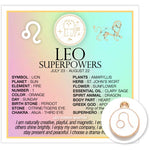 Zodiac Superpowers Mini Card & Charm By Warm Human - Leo